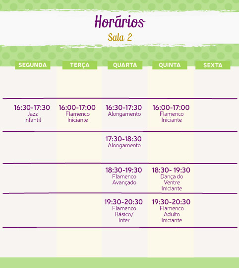 Programação de Aulas Mo Li Hua Programação de Aulas Mo Li Hua