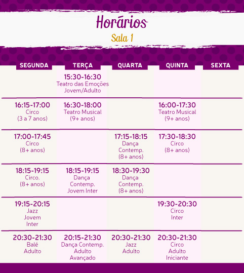 Programação de Aulas Mo Li Hua Programação de Aulas Mo Li Hua